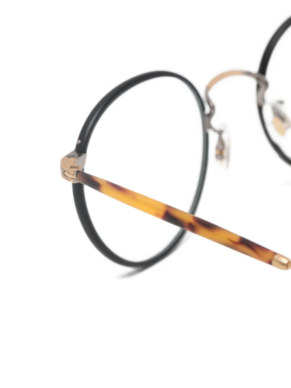 Garrett Leight Wilson bril met rond montuur Zwart