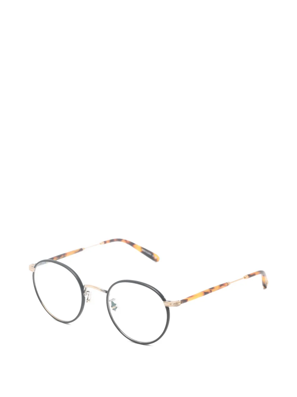Garrett Leight Wilson bril met rond montuur Zwart
