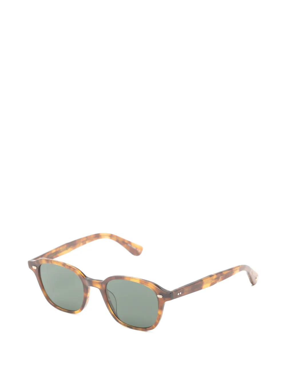 Garrett Leight Lachman zonnebril met vierkant montuur Bruin
