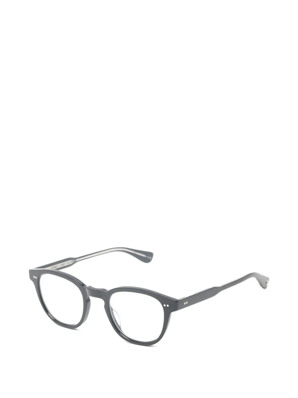 Garrett Leight Evan bril met rond montuur Zwart