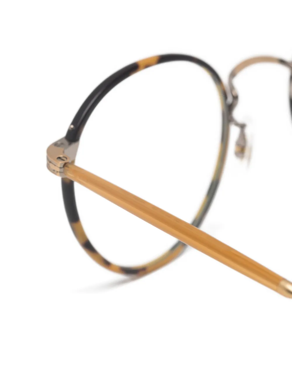 Garrett Leight Wilson bril met rond montuur Bruin
