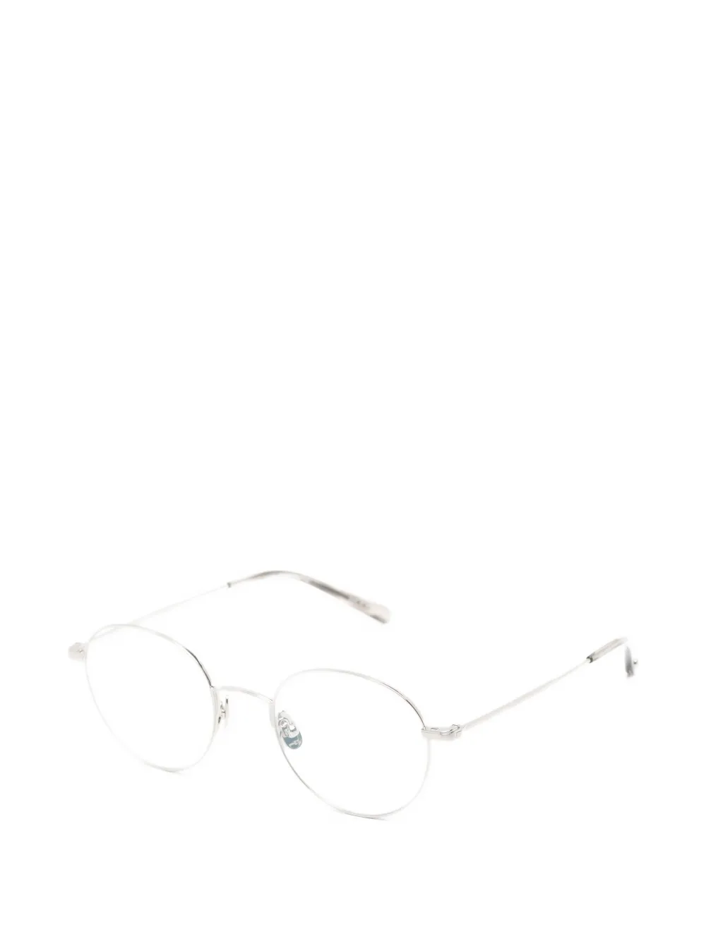 Garrett Leight Cloy II bril met rond montuur Zilver
