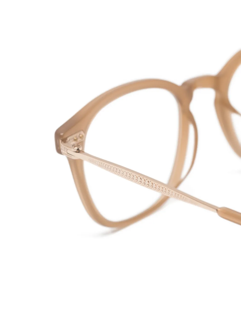 Garrett Leight Clark J bril Beige