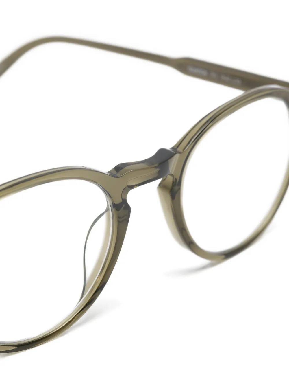 Garrett Leight Stanton bril met rond montuur Groen
