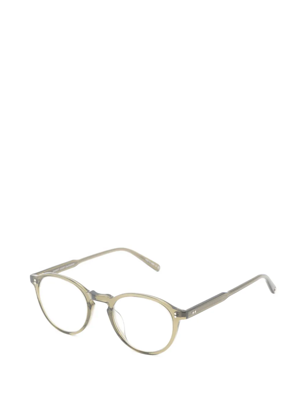 Garrett Leight Stanton bril met rond montuur Groen