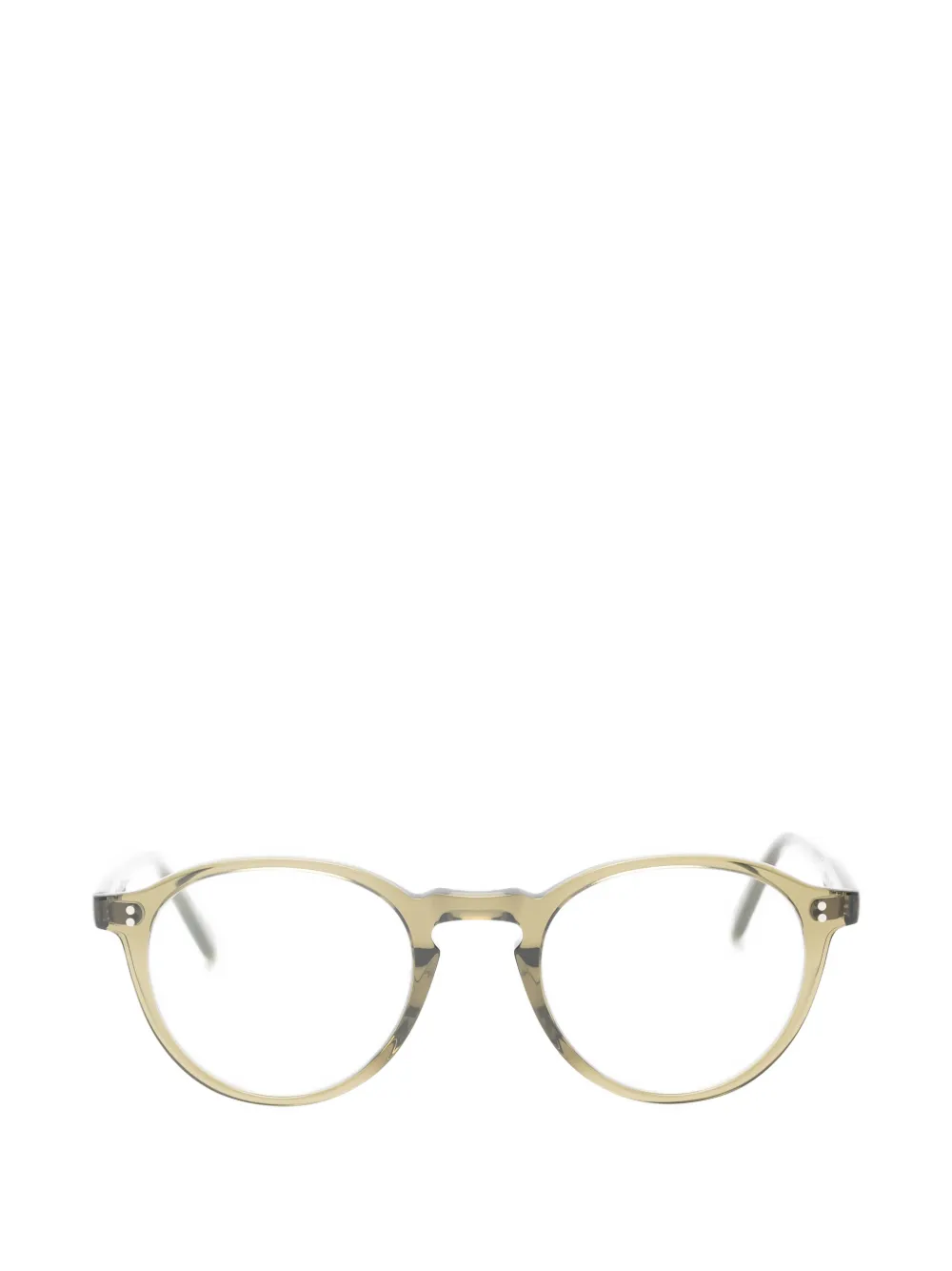 Garrett Leight Stanton bril met rond montuur Groen