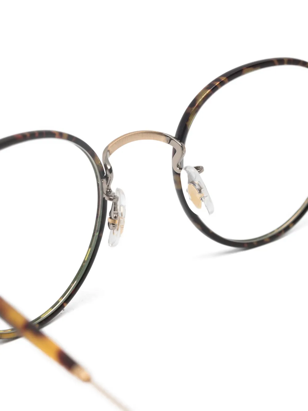 Garrett Leight Wilson bril met rond montuur Bruin