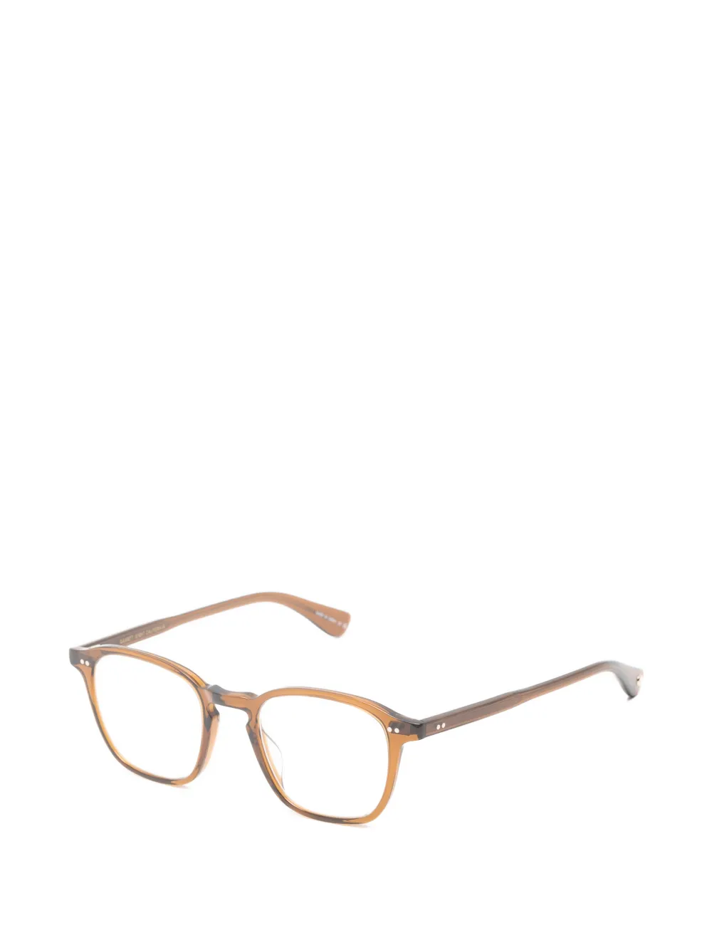 Garrett Leight Markus bril met vierkant montuur Bruin