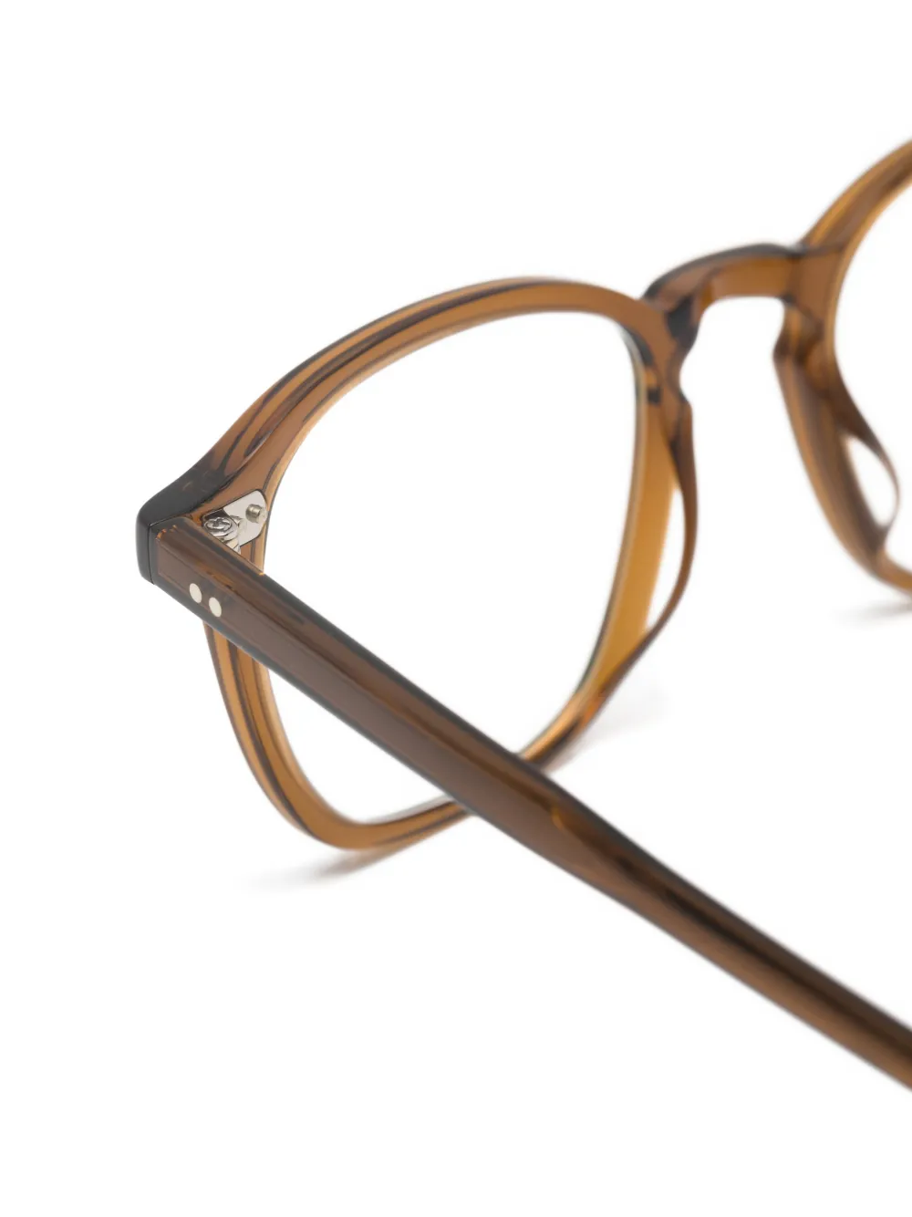 Garrett Leight Markus bril met vierkant montuur Bruin