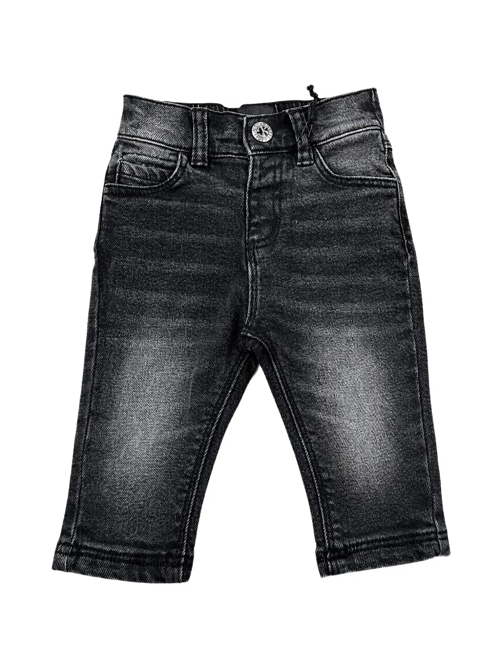 John Richmond Junior faded logo-print jeans - Nero
