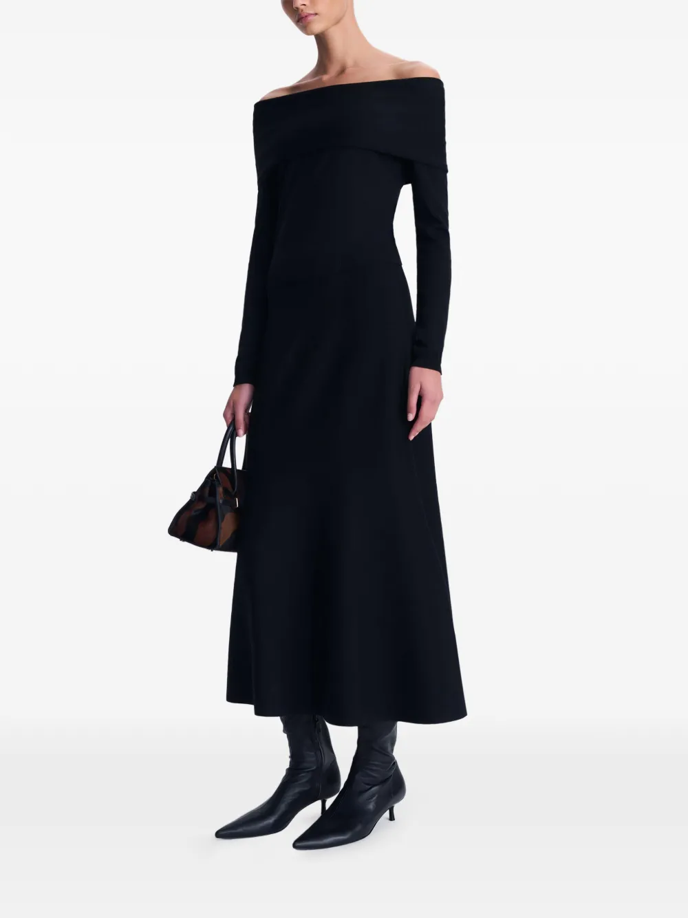 SIMKHAI Delphia off-shoulder sweater Zwart