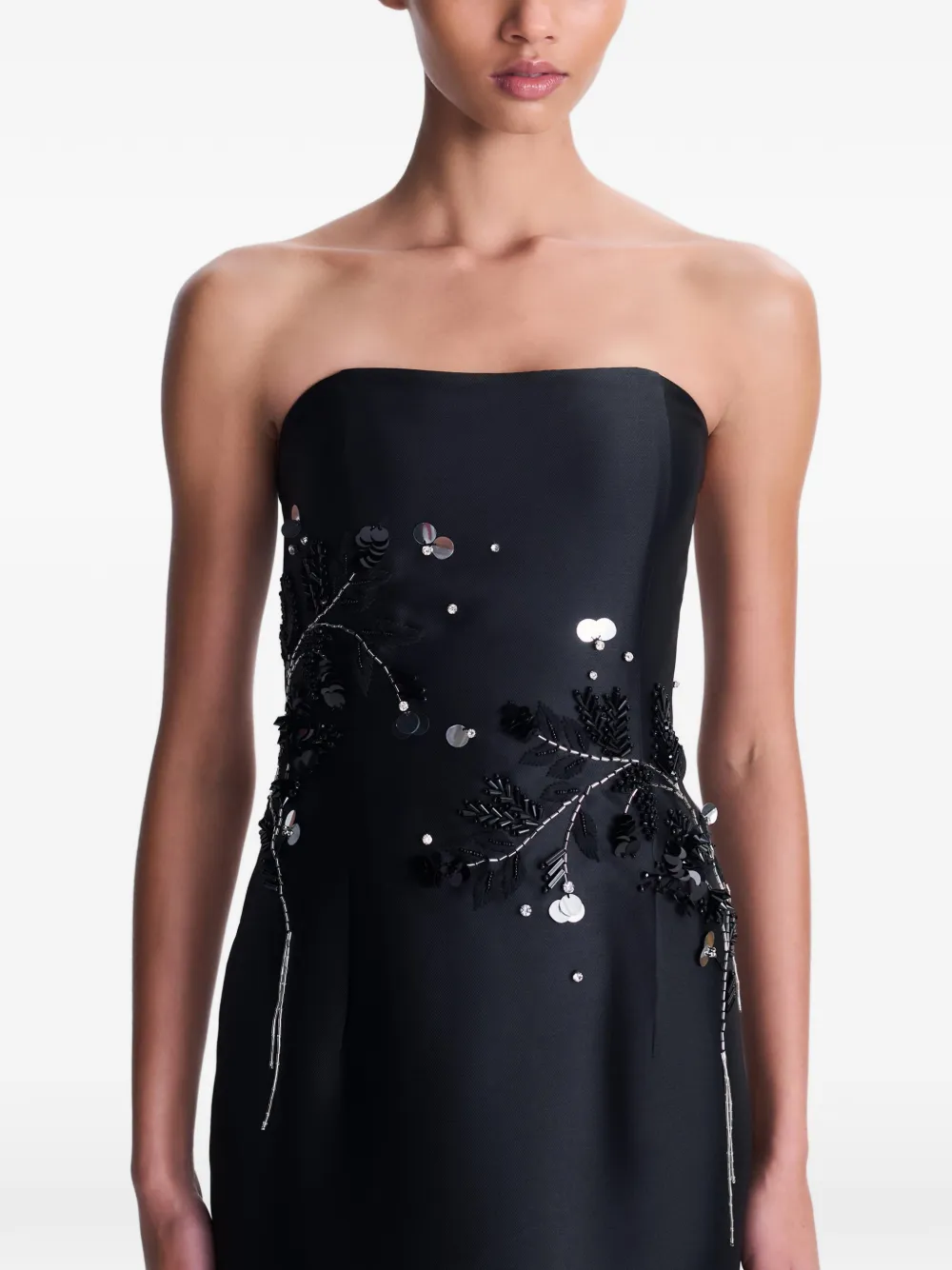 SIMKHAI Zirelle embellished gown Zwart