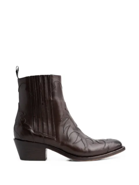 Sartore flame-detail western boots