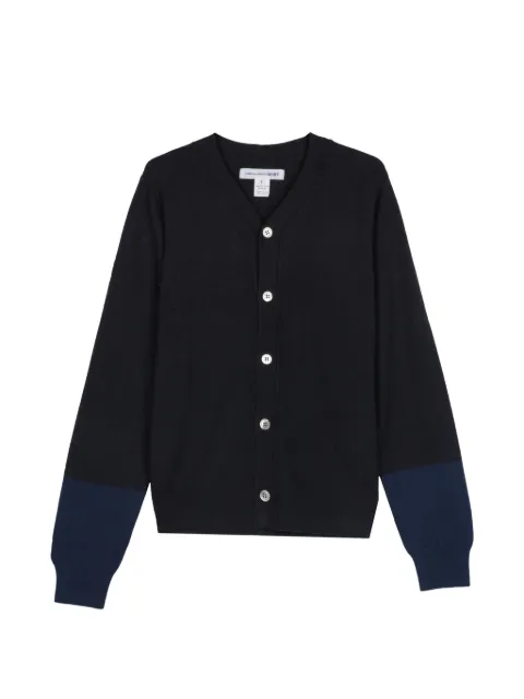 Comme Des Garçons Shirt two-tone wool cardigan
