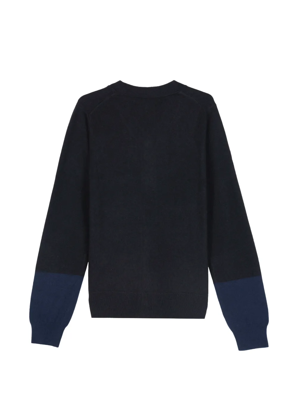 Comme Des Garçons Shirt two-tone wool cardigan Zwart