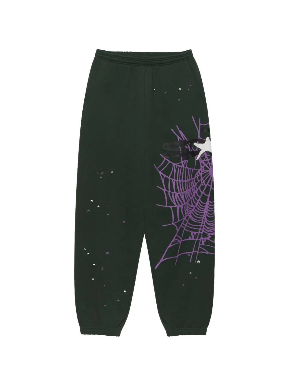 SP5DER Pantaloni sportivi con stampa Web - Verde