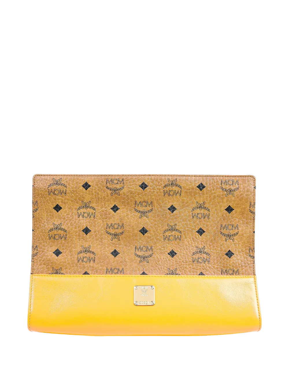 MCM Visetos leather clutch bag - Toni neutri