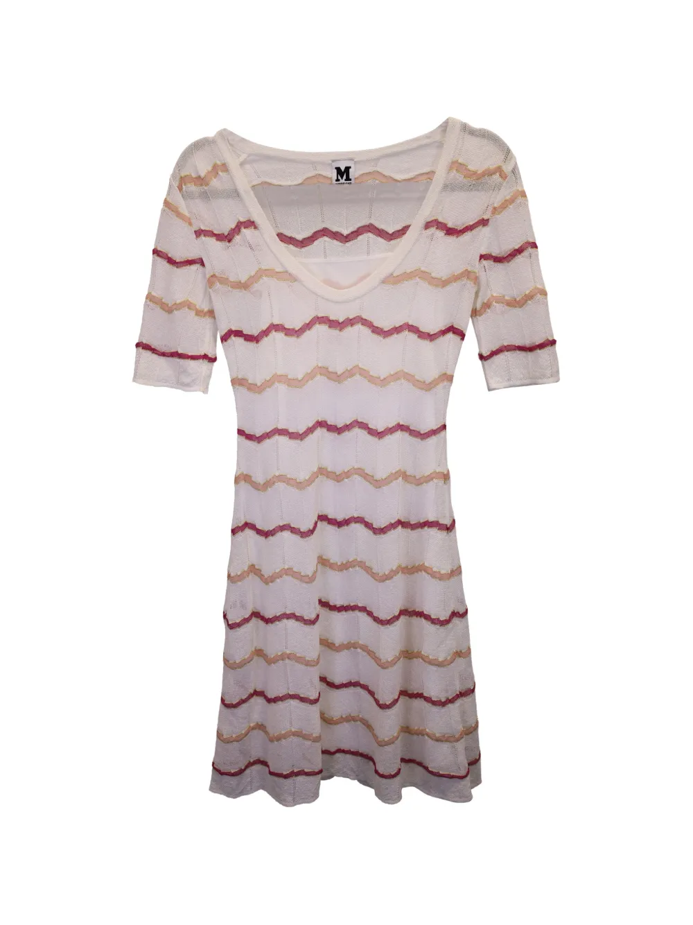 M Missoni Vintage Wave Stripe dress - White