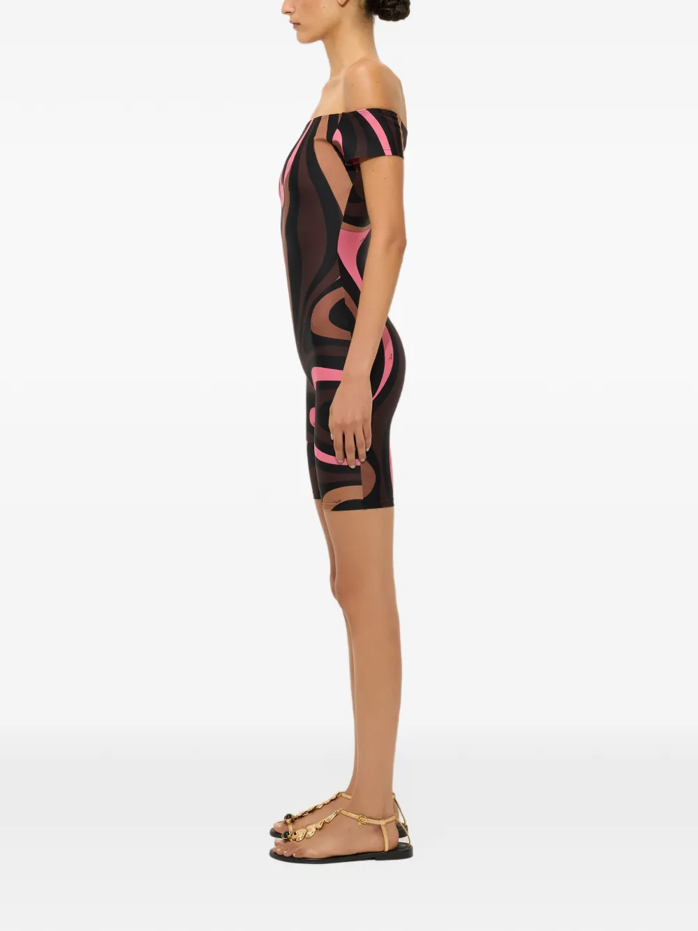 PUCCI Marmo print jumpsuit Zwart