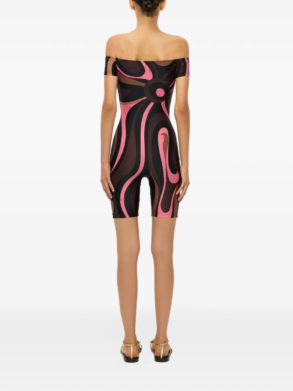 PUCCI Marmo print jumpsuit Zwart