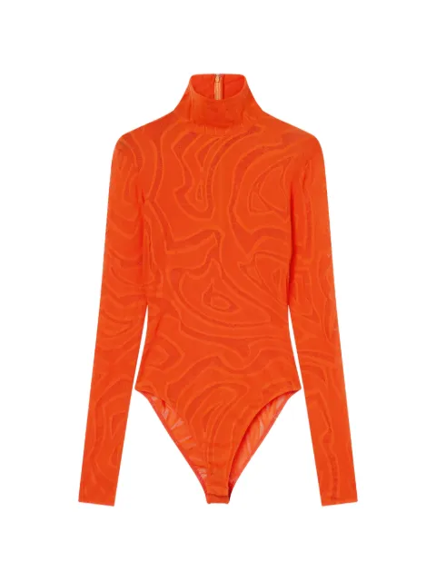 PUCCI body en tulle à col montant
