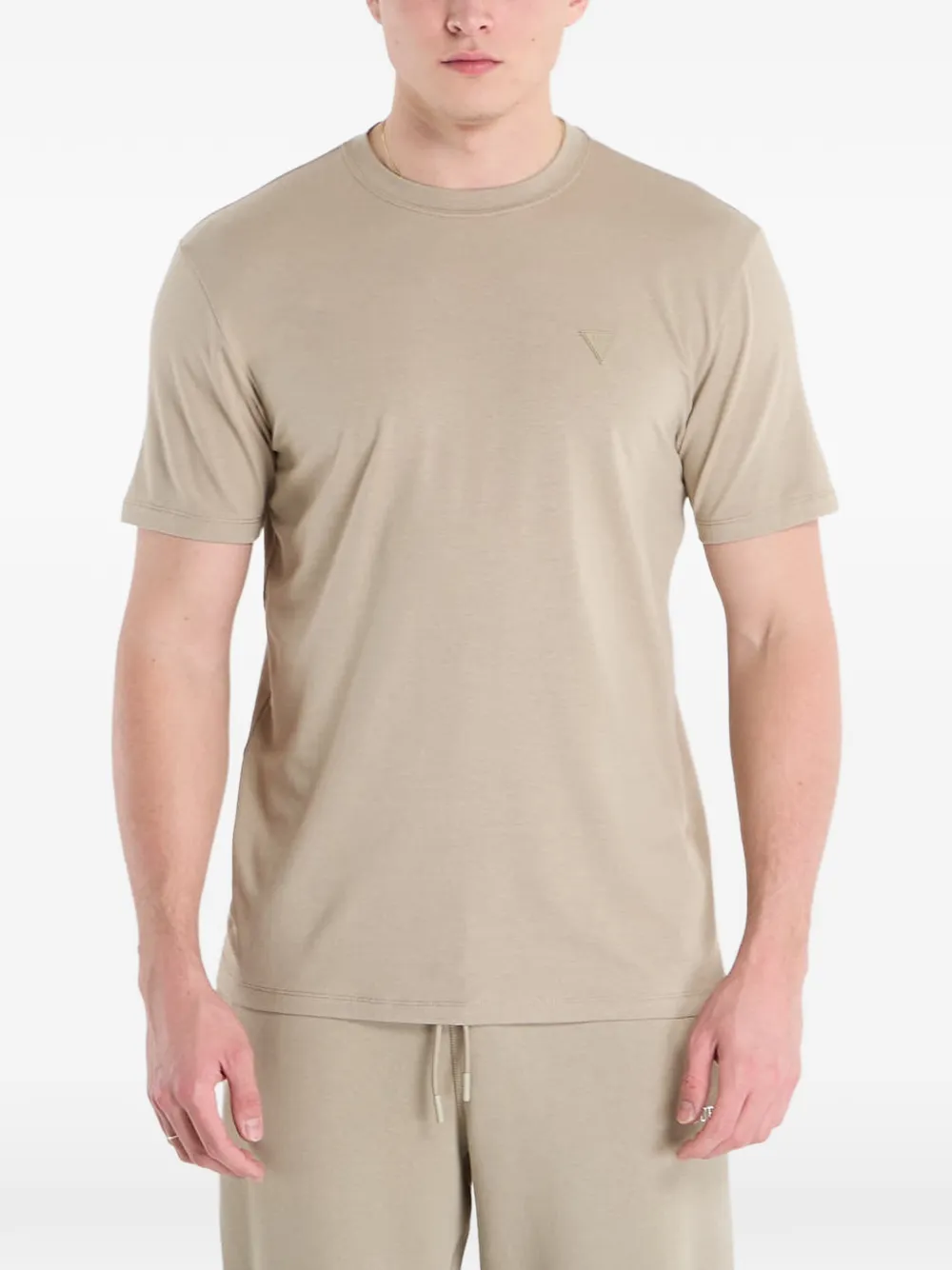 GUESS USA logo-patch T-shirt Groen