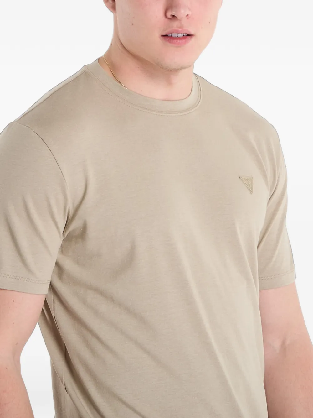 GUESS USA logo-patch T-shirt Groen
