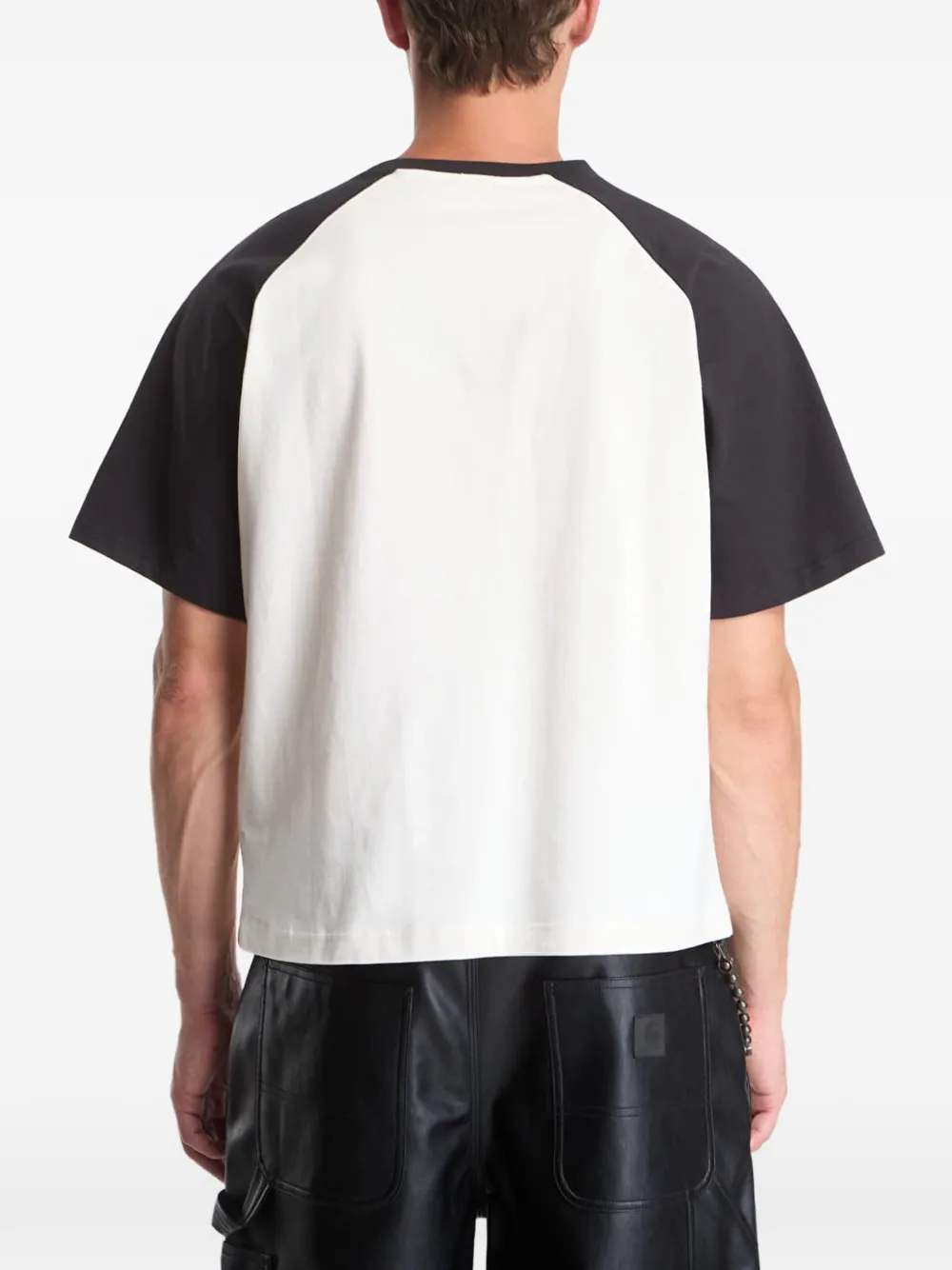 karl kani Sport College boxy raglan T-shirt Wit