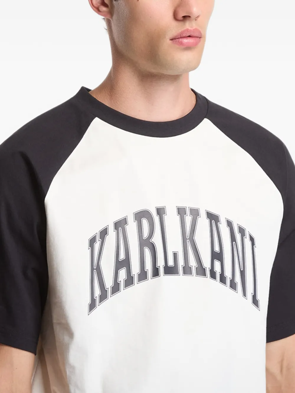 karl kani Sport College boxy raglan T-shirt Wit