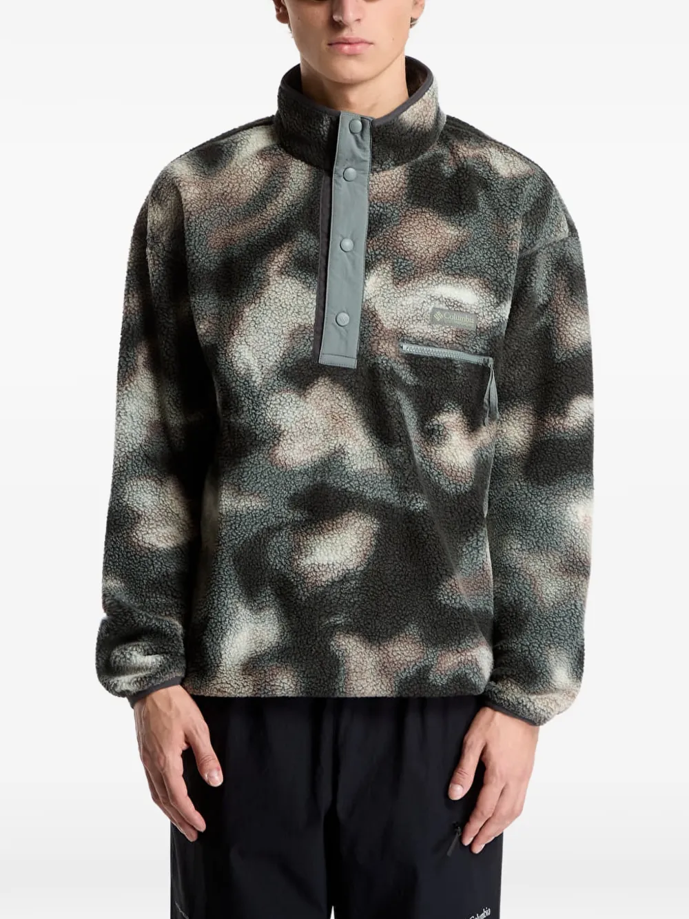 Columbia Helvetia II printed fleece sweater Grijs