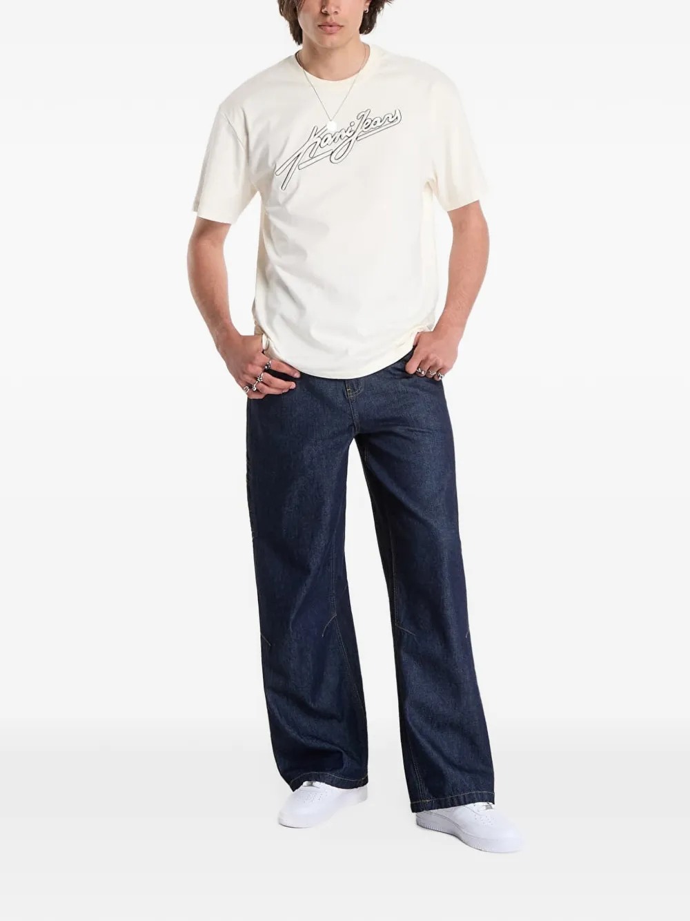 Karl kani oversized T-shirt Wit