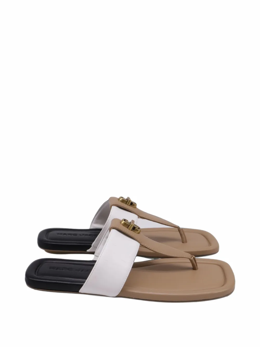 Marc Jacobs Vintage 2010s Colorblock T-strap sandals - Weiß