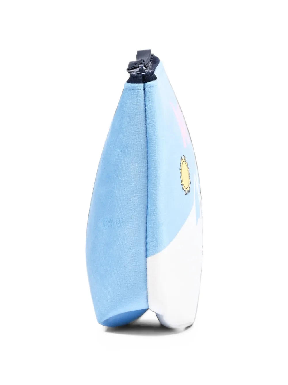 MC2 Saint Barth Kids x Peanuts Aline Après Ski Snoopy and Woodstock printed clutch bag Blauw
