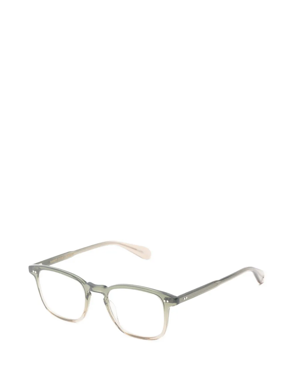 Garrett Leight Howland bril met vierkant montuur Groen