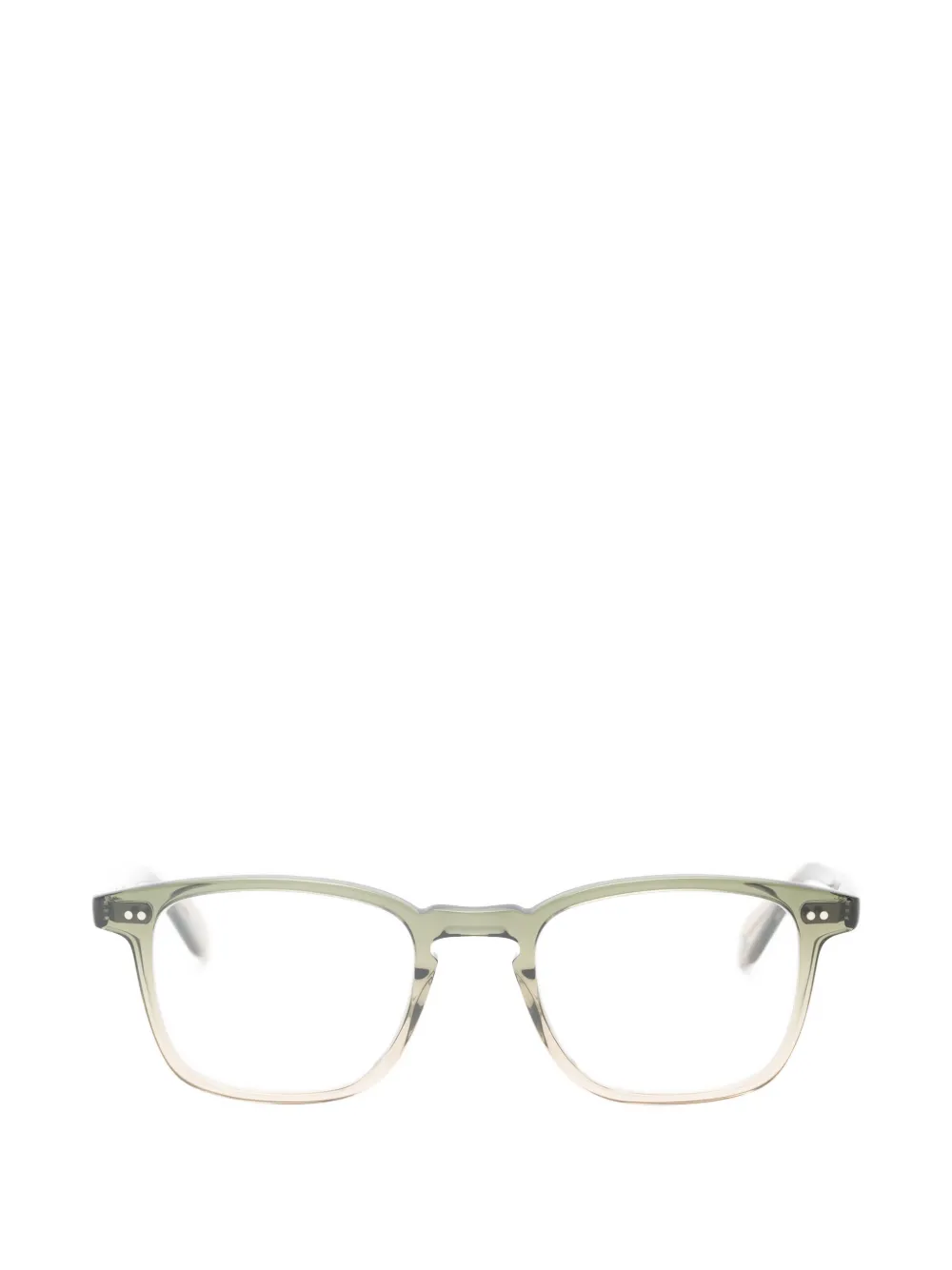Garrett Leight Howland bril met vierkant montuur Groen