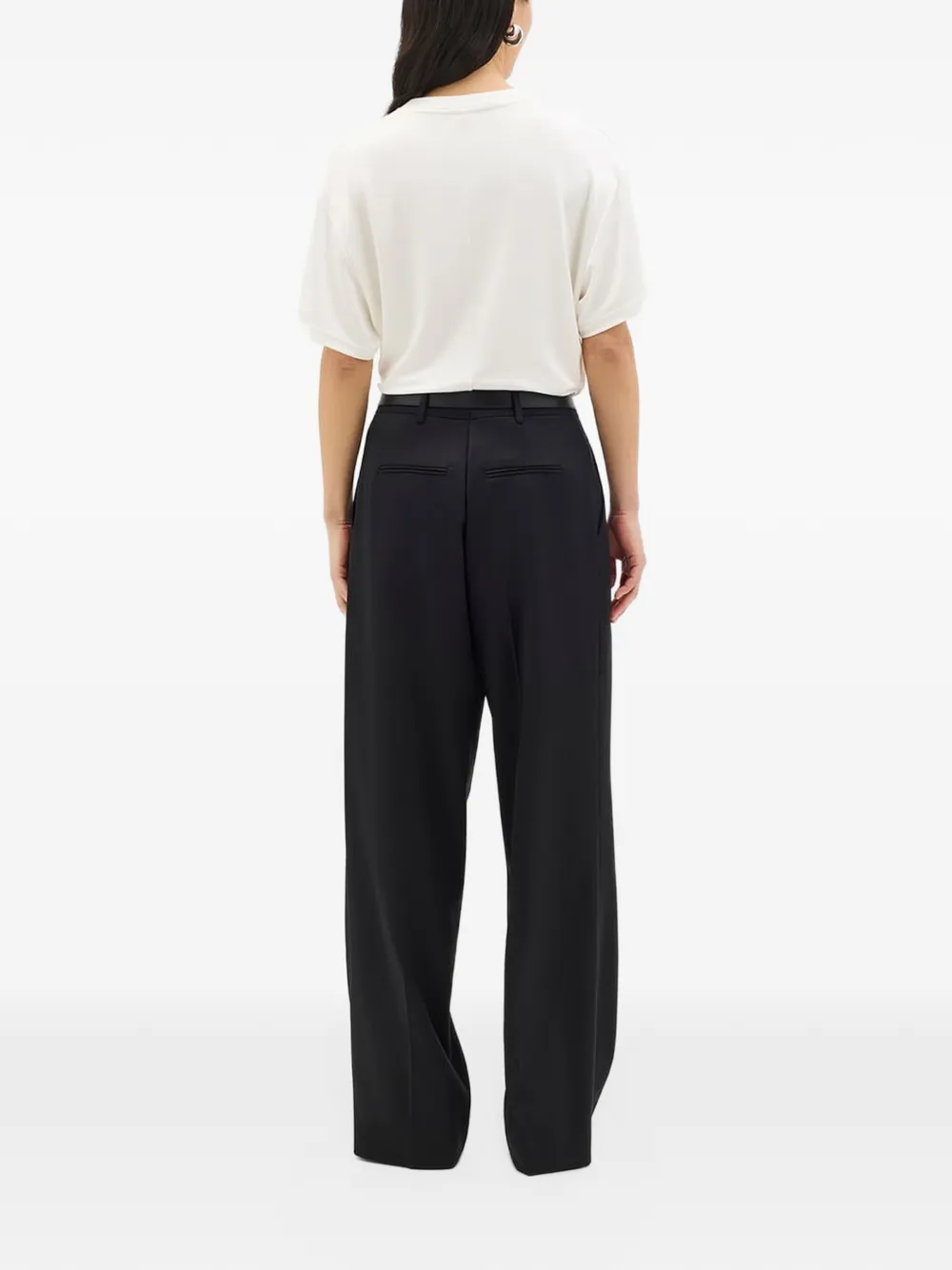 Another Tomorrow relaxed-fit short-sleeve T-shirt Wit