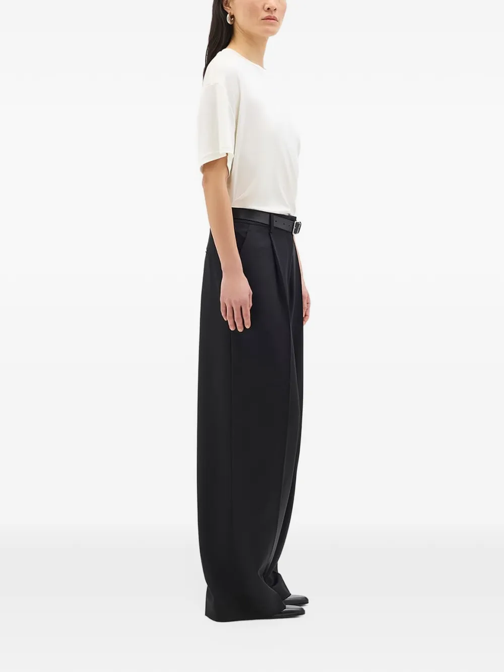 Another Tomorrow relaxed-fit short-sleeve T-shirt Wit