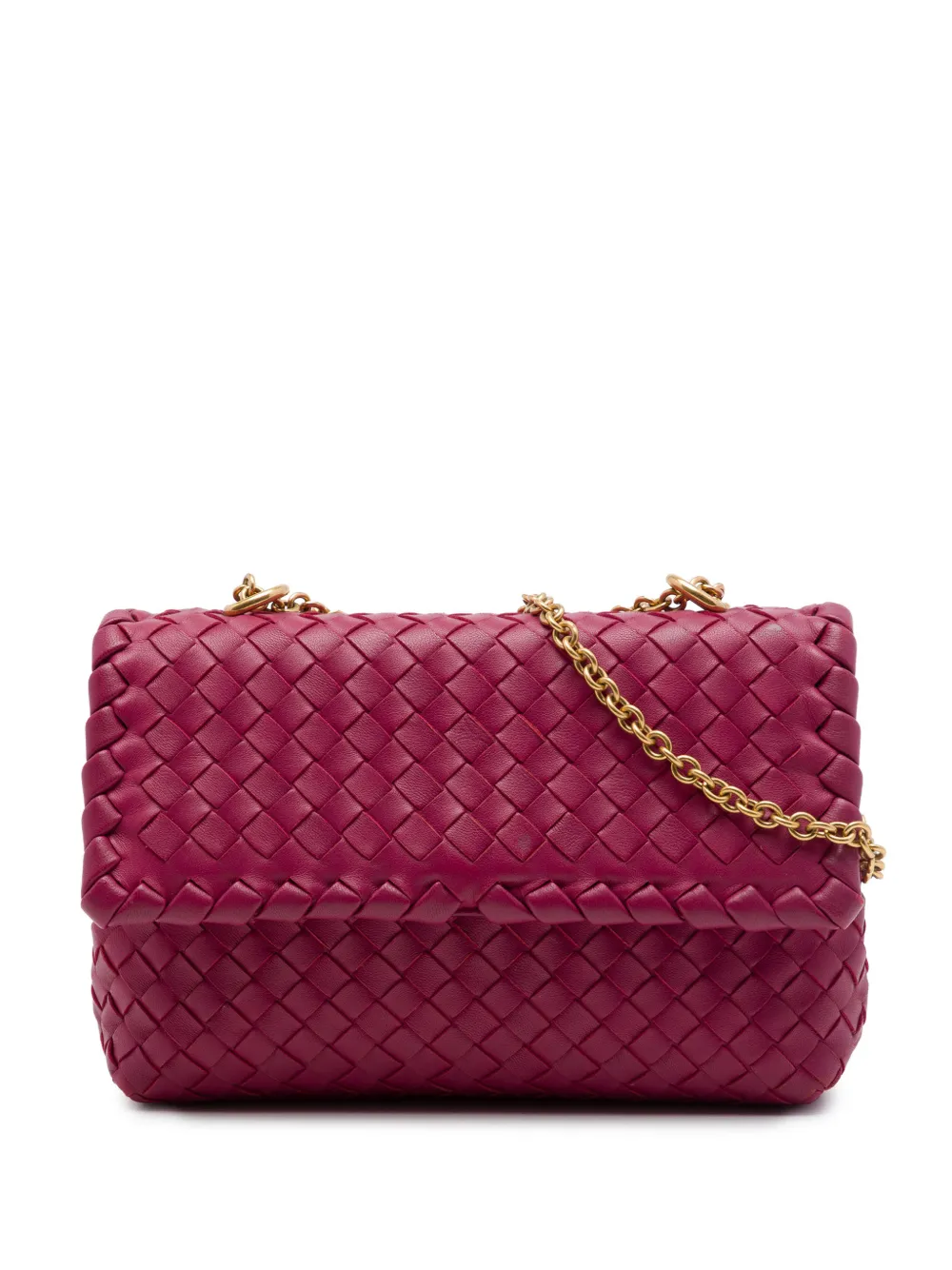 Bottega Veneta Pre-Owned 2012-2026 Baby Nappa Intrecciato Olimpia crossbody bag - Rosa