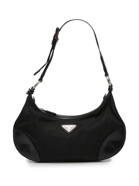 Prada Pre-Owned bolsa de hombro Tessuto con ribete de piel 2013-2026