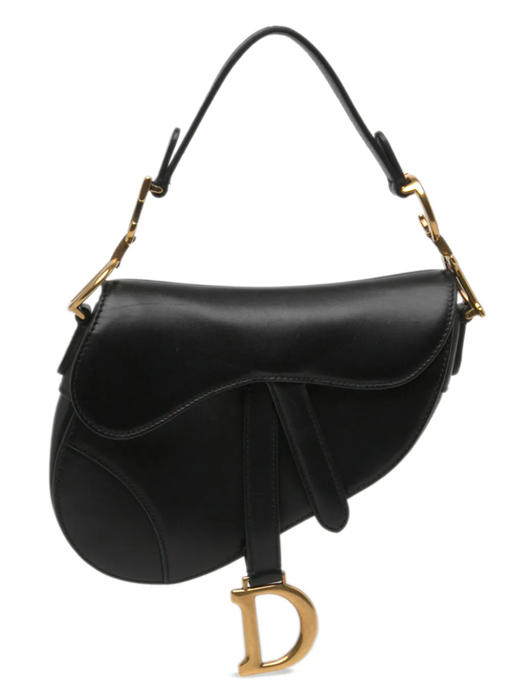 Christian Dior Pre-Owned 2018 Mini Smooth Calfskin Saddle Bag satchel - Schwarz