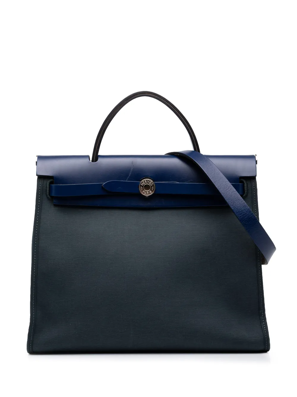 Hermès Pre-Owned 2019 Toile Herbag Zip 31 satchel - Blau