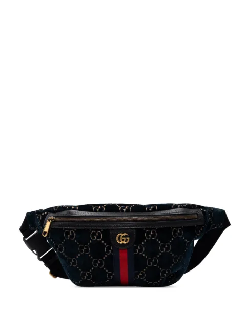 Gucci Pre-Owned 2016-2026 GG Velvet Ophidia belt bag