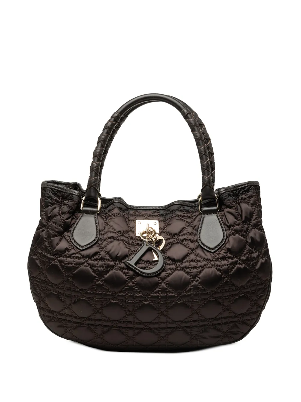 Christian Dior Pre-Owned 2008 Nylon Cannage Lovely handbag - Braun