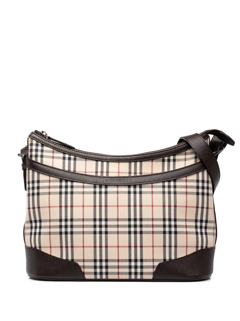 Burberry Pre-Owned 2000-2017 House Check Canvas shoulder bag - Neutrals