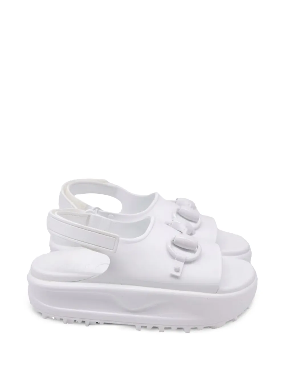 Gucci Pre-Owned Horsebit platform sandals - Weiß