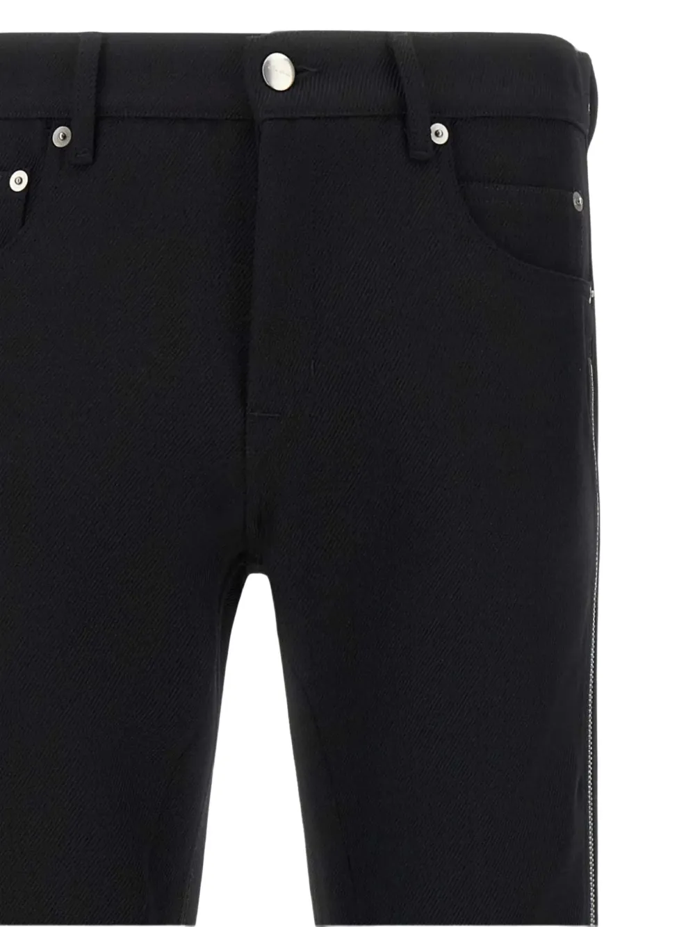 Rick Owens Vega herringbone-wool jeans Zwart