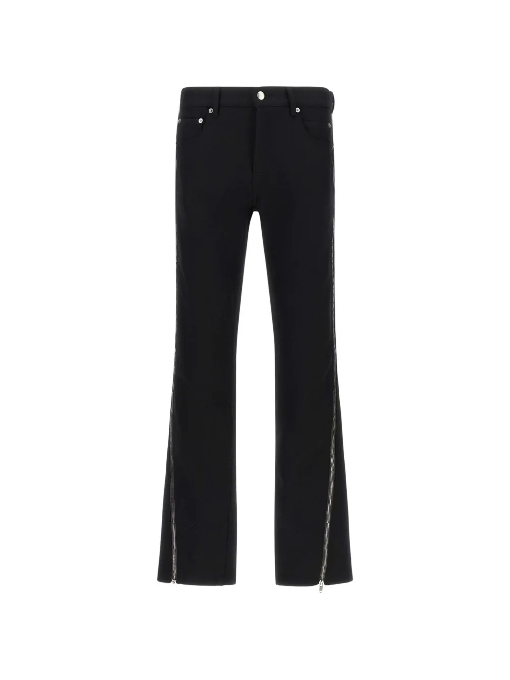 Rick Owens Vega herringbone-wool jeans Zwart