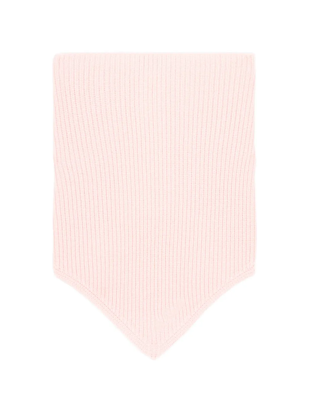 MC2 Saint Barth Kids Sillie ribbed-knit triangle scarf Roze