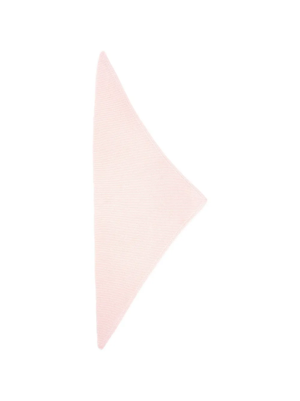 MC2 Saint Barth Kids Sillie ribbed-knit triangle scarf Roze