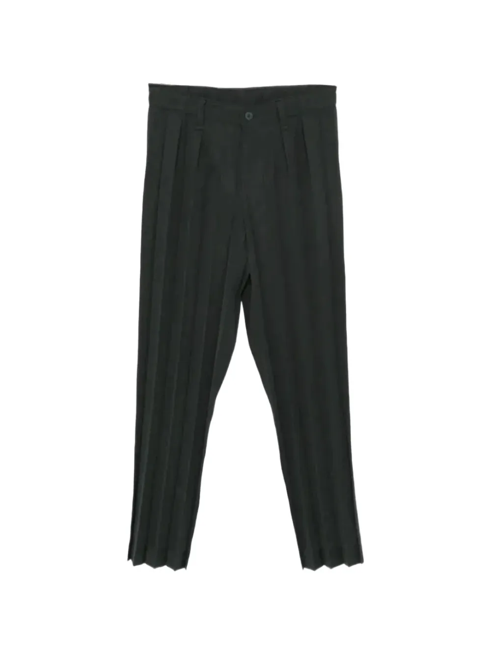 Homme Plissé Issey Miyake Edge Ensemble pleated straight-leg trousers - Verde